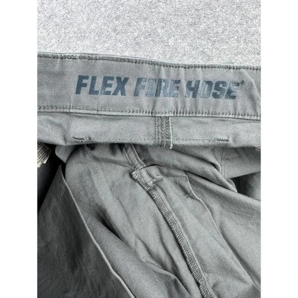 Duluth Trading Pants Mens 46x30 Gray DuluthFlex Fire Hose Carpenter Relaxed Fit - Picture 7 of 16